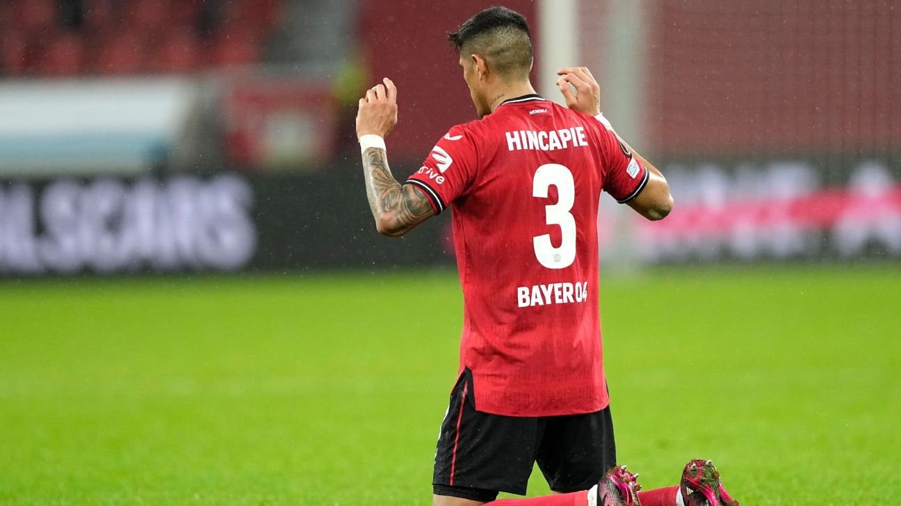 Pese a su lesión, desde Inglaterra buscan a Piero Hincapié - ESPN