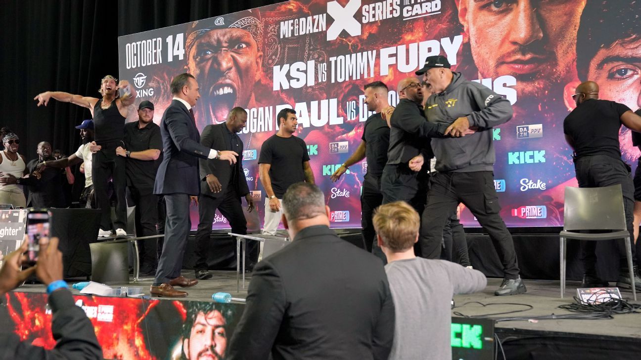 KSI vs. Tommy Fury: Tyson Fury's Father Causes Scandal at Press Conference - ESPN