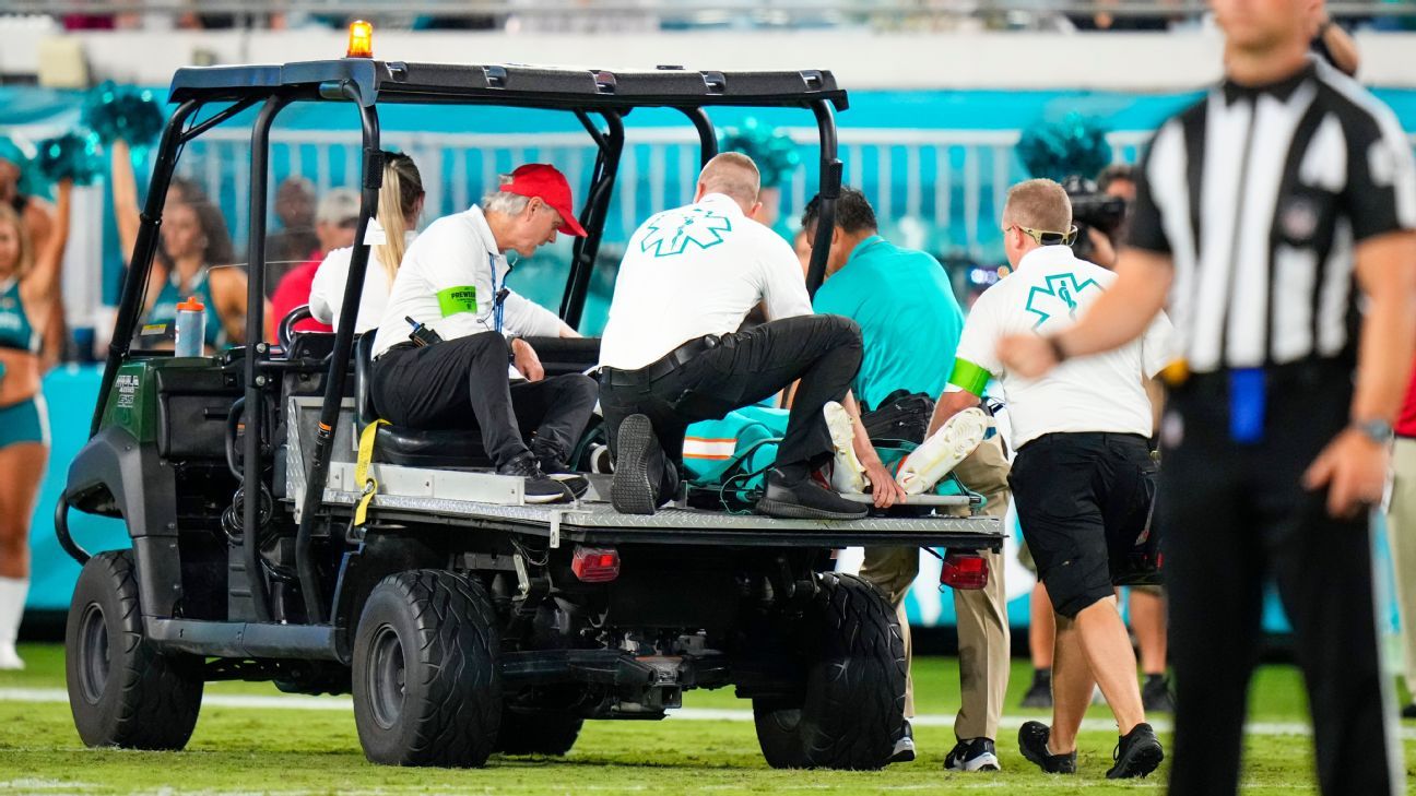 Dan de alta del hospital a Daewood Davis de los Miami Dolphins - ESPN