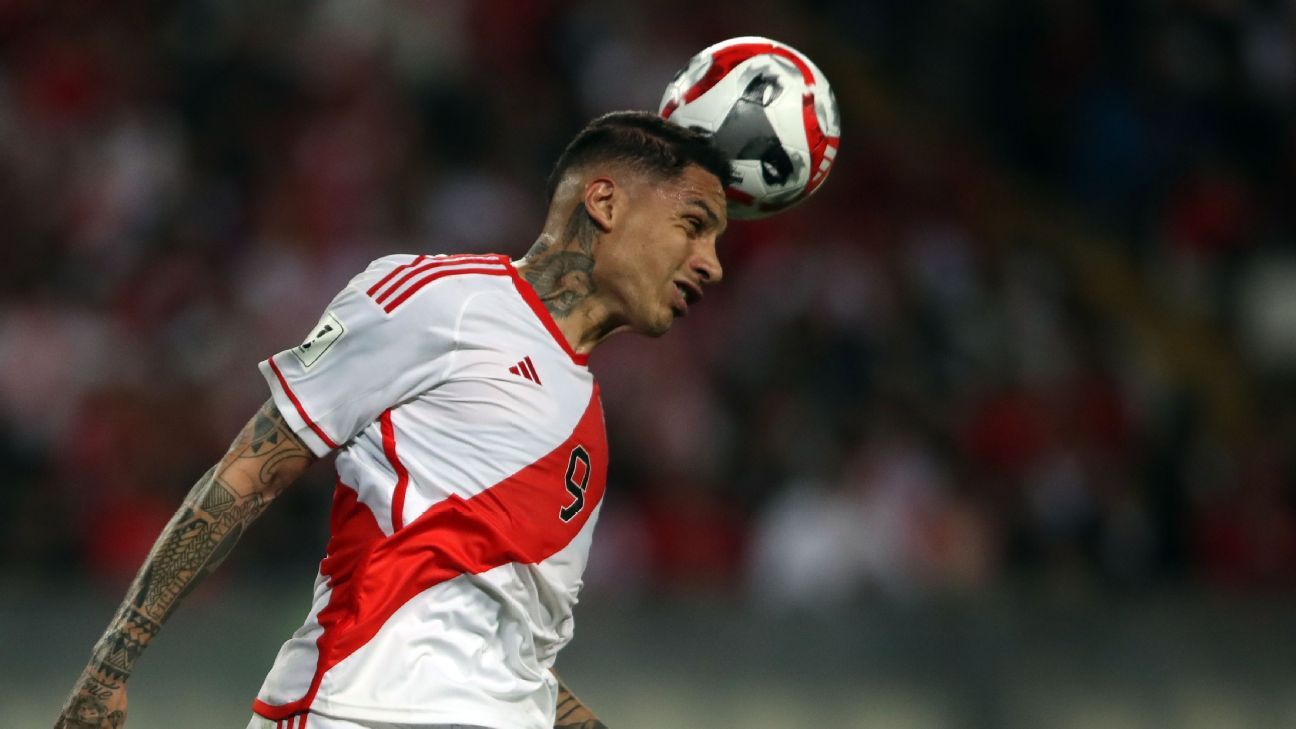 Los jugadores de Perú que corren riesgo de perderse el partido contra Venezuela - ESPN