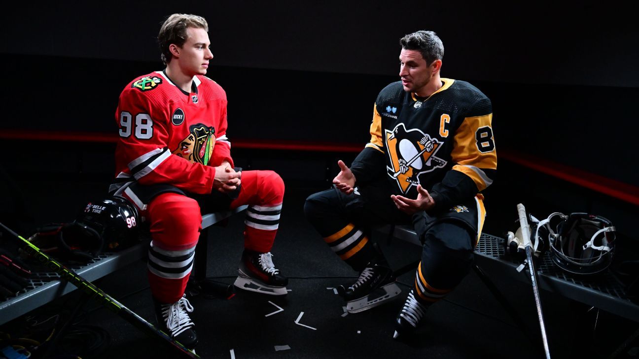 Sidney Crosby and Connor Bedard ahead of opening night - ESPN