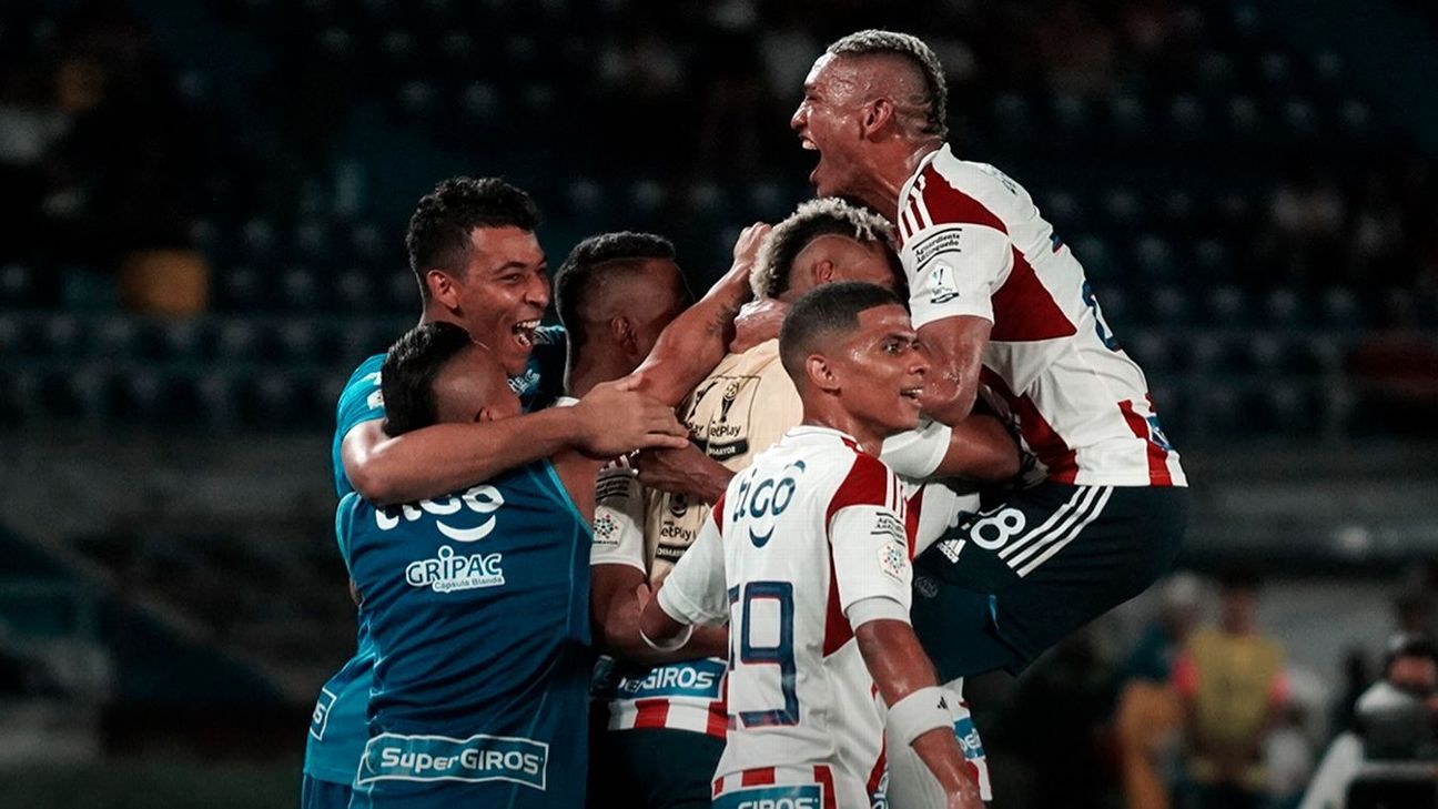 Junior goleó al Cali y sigue en la pelea en el Grupo A - ESPN