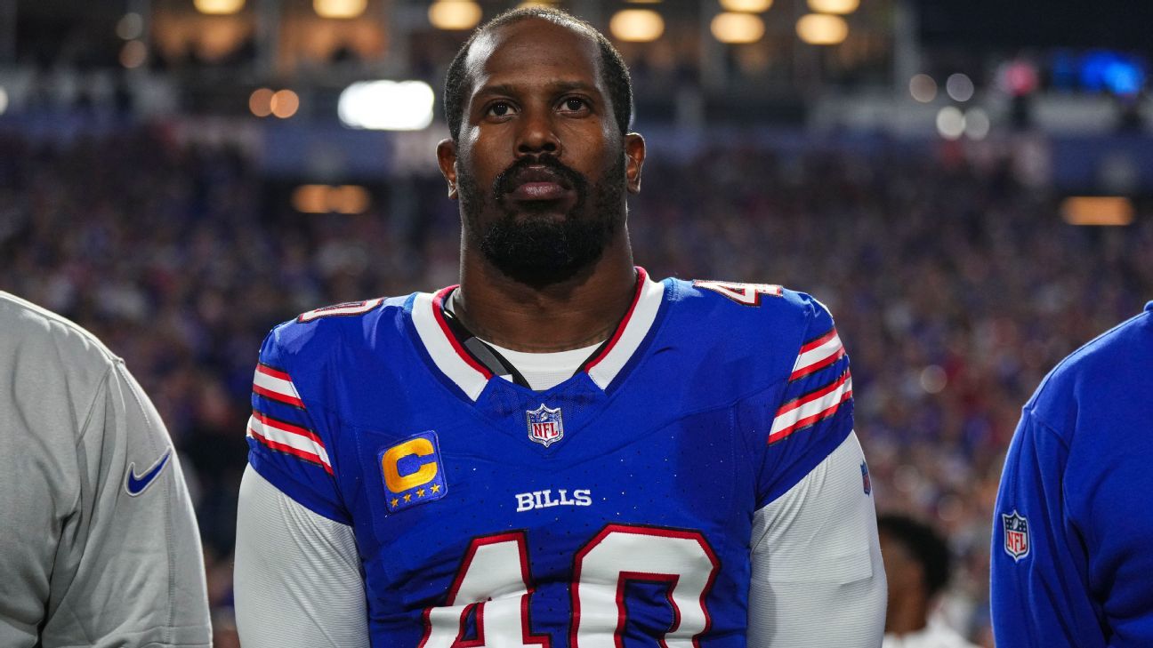 Bills' Miller turns himself in on felony domestic violence charge - ESPN