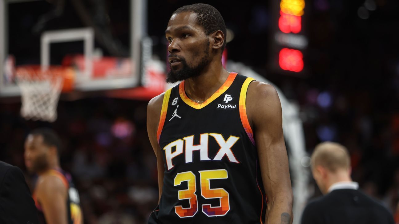 Kevin Durant (tobillo), baja contra los Warriors - ESPN