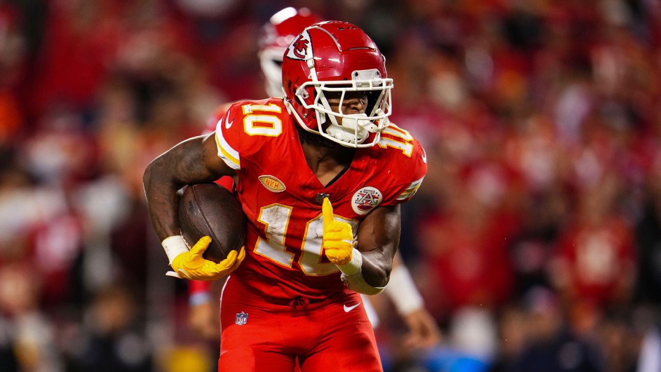 Isiah Pacheco no jugará con Chiefs ante Bills - ESPN