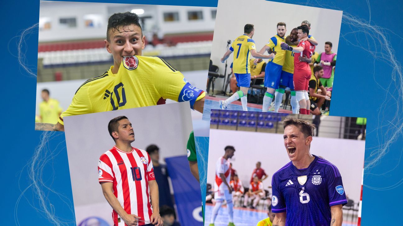 Colombia y Brasil lideran sus grupos en la Copa América de Futsal - ESPN