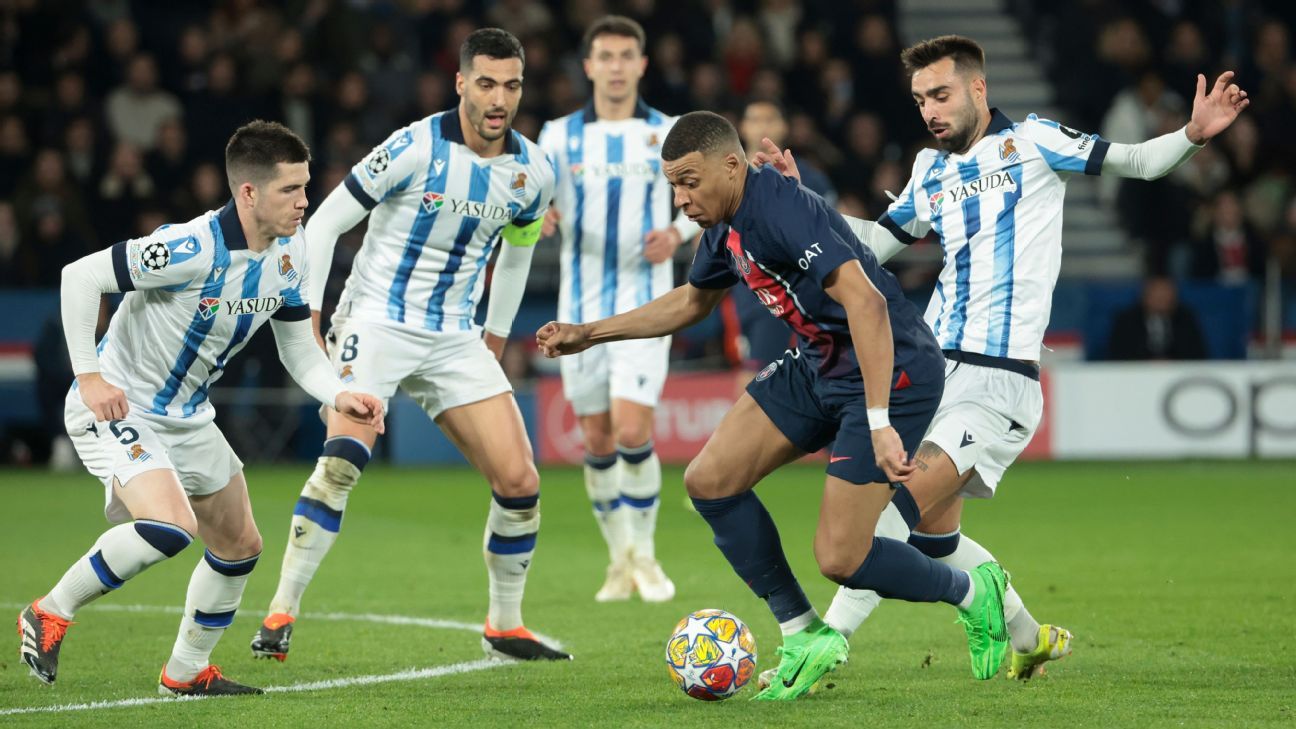 Real Sociedad, por la gesta frente a un PSG sacudido por Mbappé - ESPN