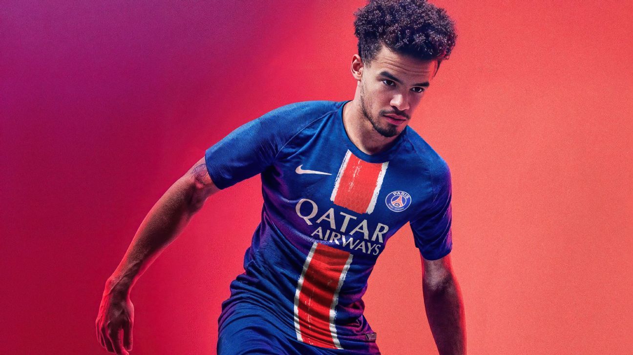 PSG kit launch gives fans first glimpse of post-Mbappe era - ESPN