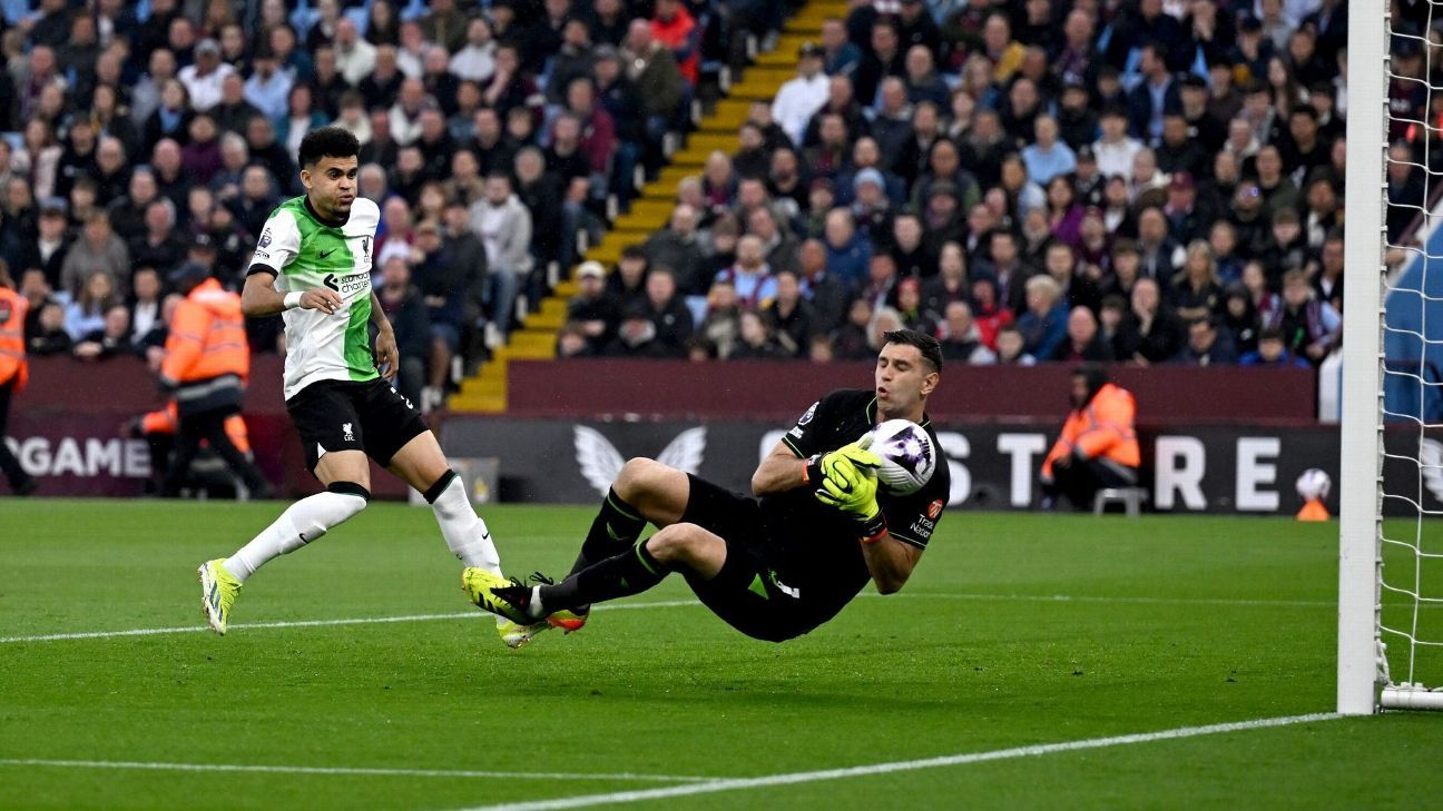 Con sus 74' ante Aston Villa, Luis Díaz superó su marca de minutos en una temporada local - ESPN