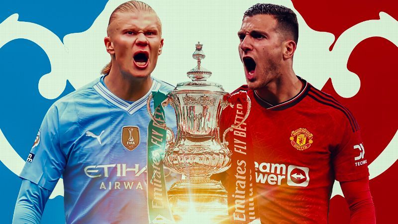 Man City vs Man United: Alineaciones para la final de FA Cup - ESPN