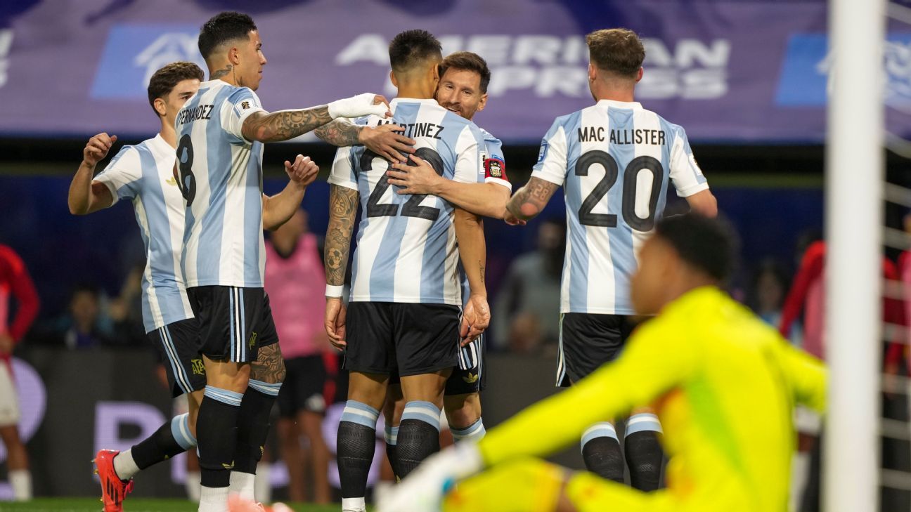 Argentina le ganó a Perú con un golazo de Lautaro y cerró un año histórico con triunfo - ESPN