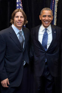 Lesh with President Obama.