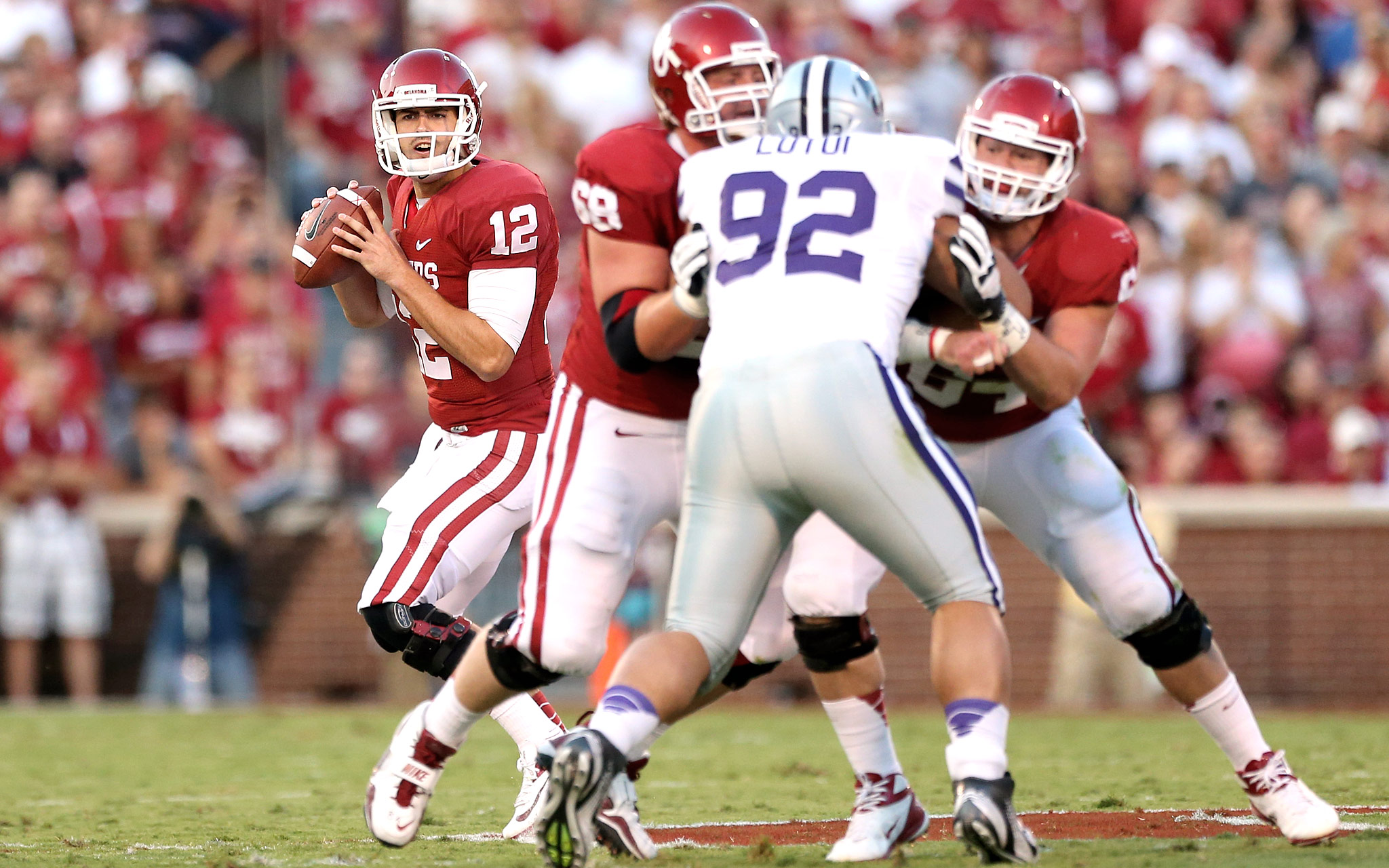 Landry Jones Oklahoma vs. Kansas State ESPN