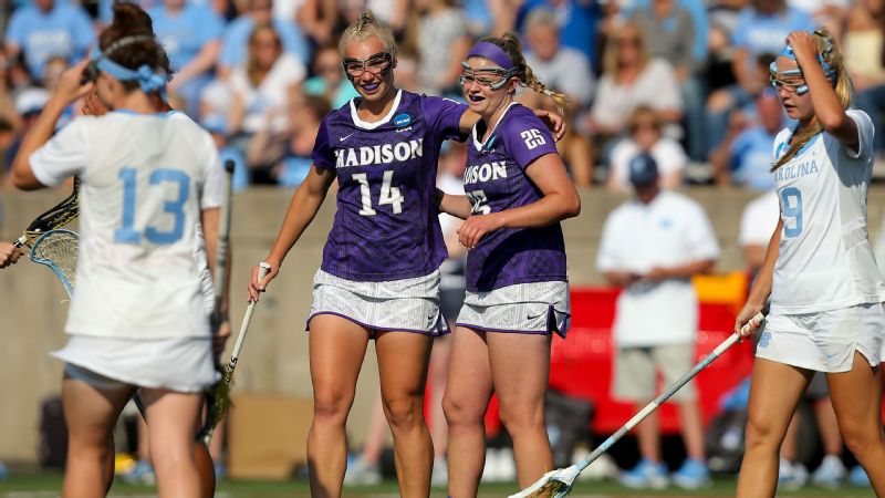 2018 women's NCAA lacrosse championships -- James Madison to face Boston College for title