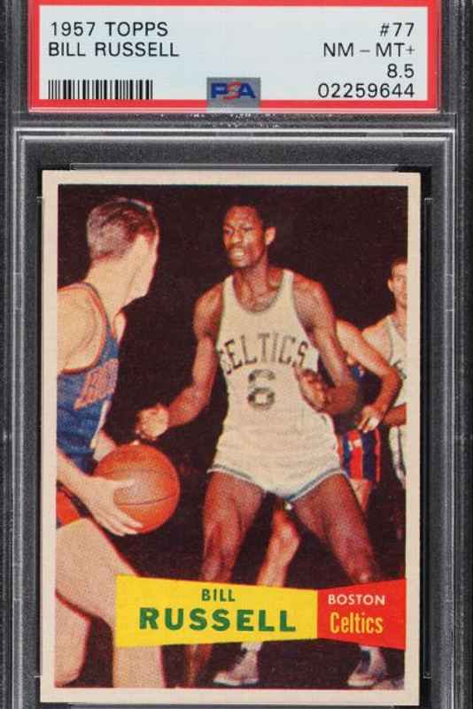 Bill Russell rookie card goes for $660,000 at auction - ESPN
