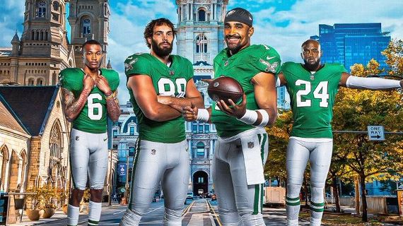 Eagles' Kelly Green uniforms NFL's best throwbacks? Our full rankings