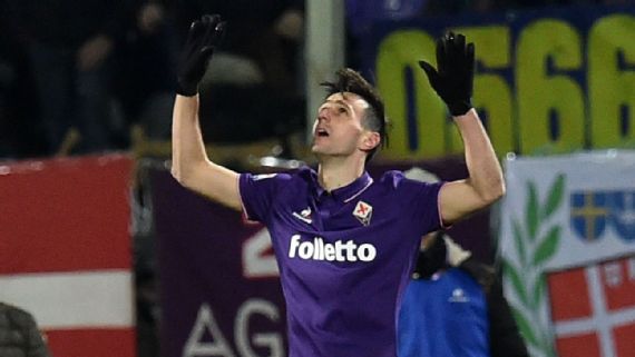 Fiorentina Vs Bologna, Fiorentina's forward Nikola Kalinic …