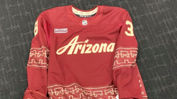 NHL on X: The @ArizonaCoyotes debuted their official Desert Night third  jersey for the season! 🌵 Designed by Rhuigi Villaseñor, the inspiration  for the jerseys originates from the environment, the community, the