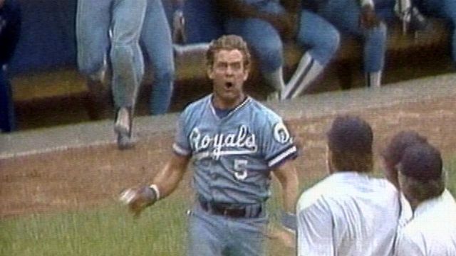 Vintage Kansas City Royals MLB George Brett Pine Tar Anniversary