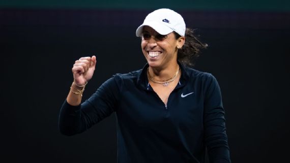 Madison Keys en la cancha de tenis