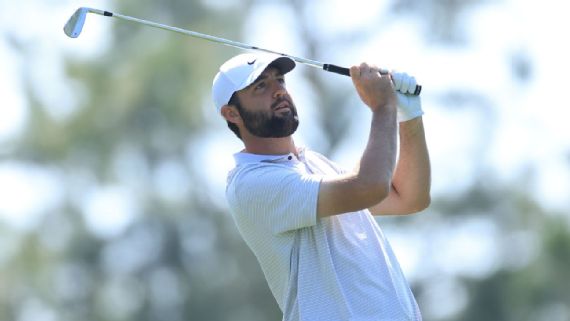 Scottie Scheffler at the Masters