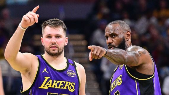Luka Doncic and LeBron James