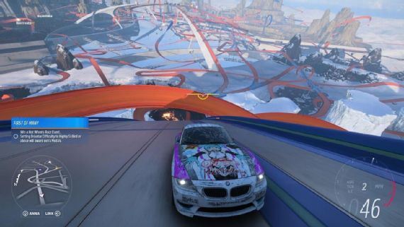 Screenshot of Hot Wheels tracks in Forza Horizon 5