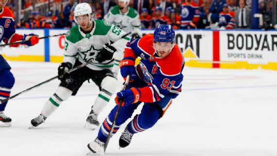 Ryan Nugent-Hopkins on the ice