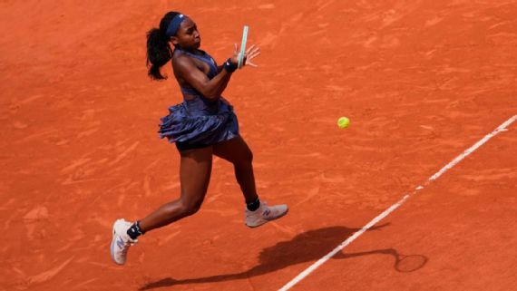 Coco Gauff on the⁤ court at the French Open
