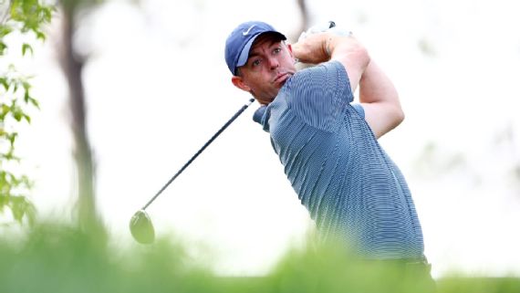 Rory McIlroy en el campo de golf