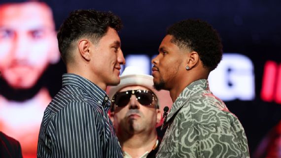 Shakur Stevenson and William Zepeda face off