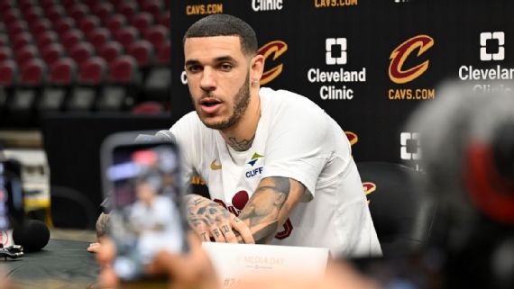 Lonzo Ball in Cleveland Cavaliers uniform