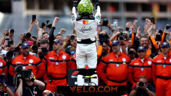 Lando Norris após vencer o GP do Mónaco 2025