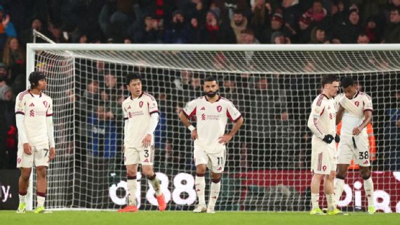 Liverpool were left dejected by Bournemouth's late winner at the Vitality Stadium.
