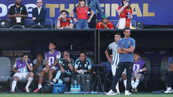 Argentina manager Lionel Scaloni