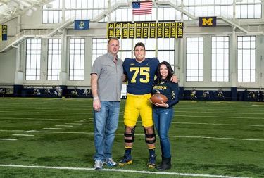 Michigan's Jon Runyan Jr. wants to step out of his dad's shadow