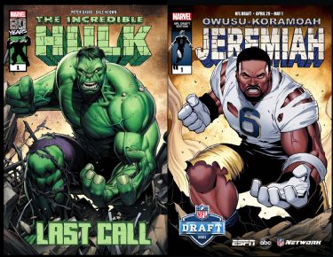 Marvel and ESPN Share Homage Covers Featuring NFL Draft Players