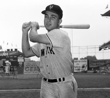 Lou Gehrig In Jacket Swinging by Bettmann