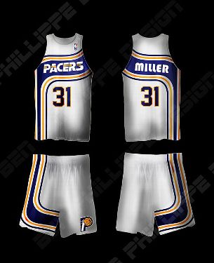 Pacers uniforms through the years