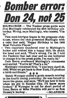 80s Baseball - Happy Birthday to a man who changed the game for the better,  a future MVP makes his debut, and Don Mattingly is heating up on July 16th  in 1980s