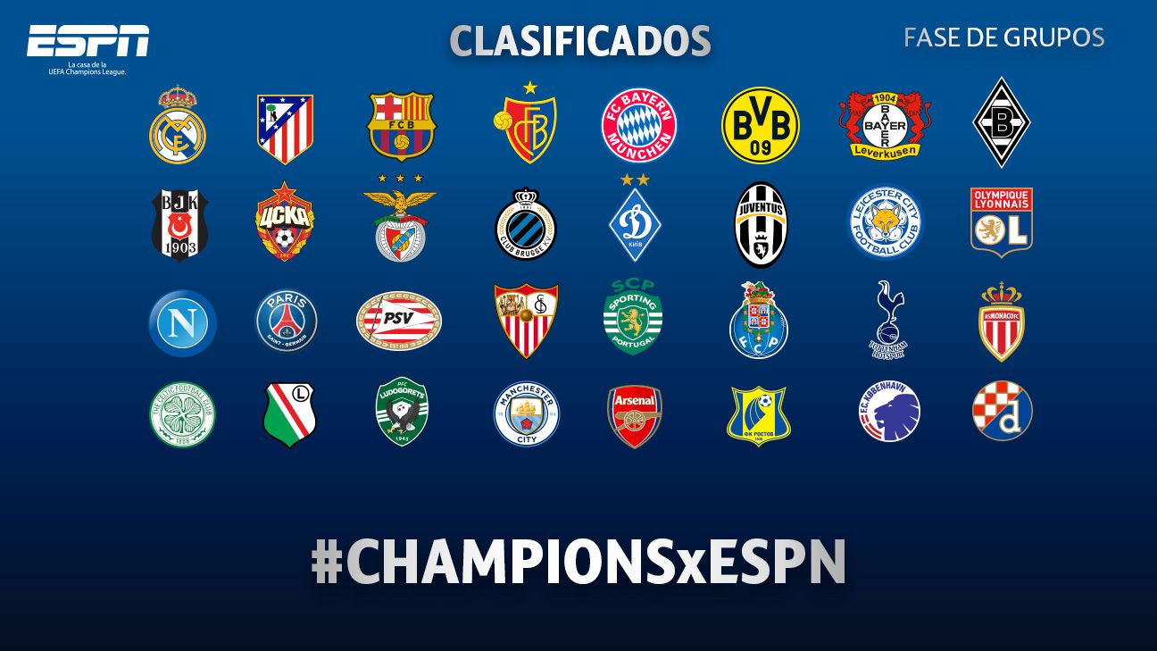 Listos los 32 clubes que darán vida a una nueva Champions League Listos los 32 clubes que darán vida a una nueva Champions League