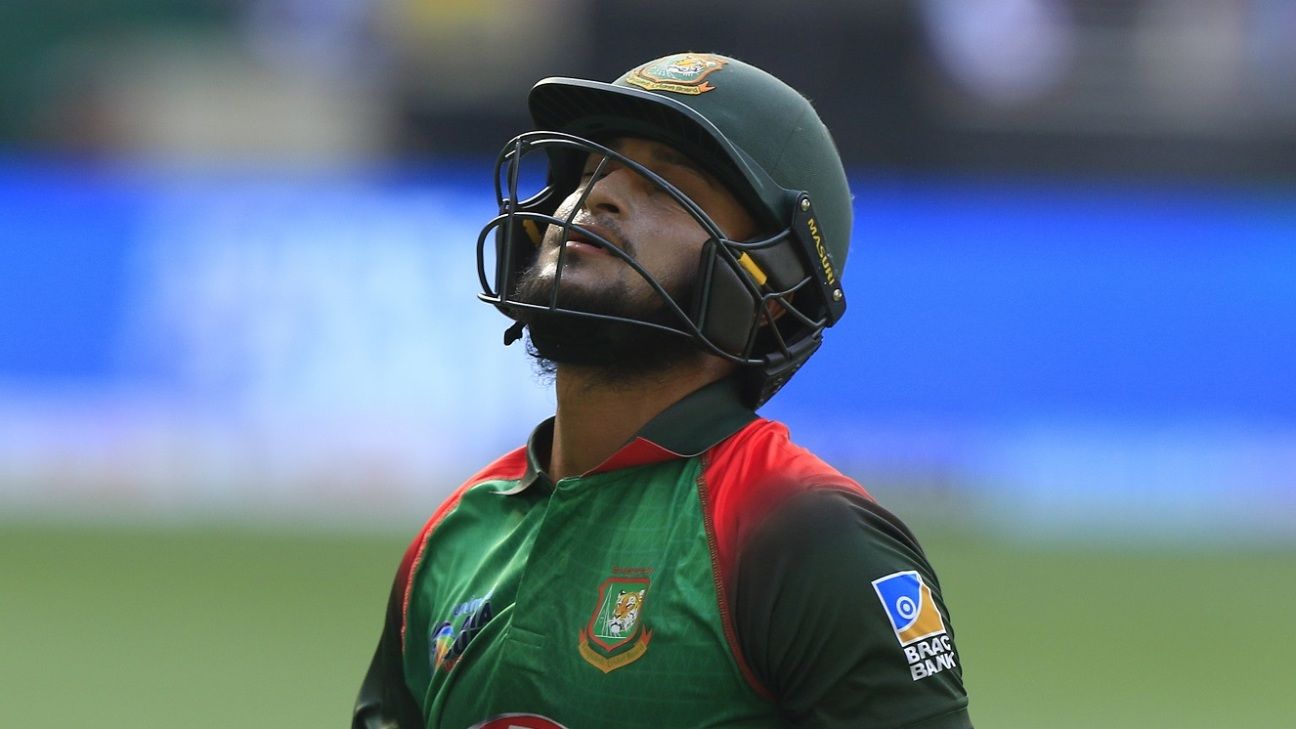 Shakib Al Hasan retires hurt with suspected side strain ...