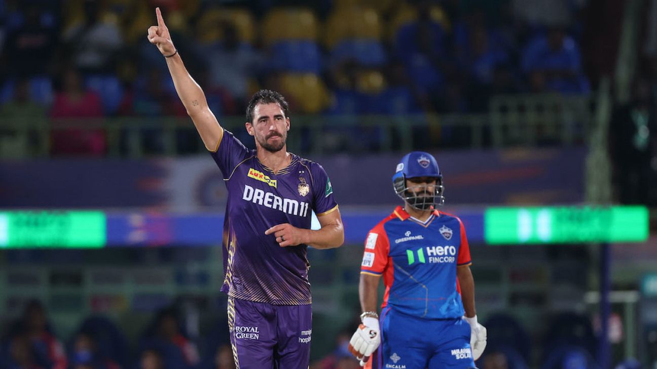 'It can be brutal at times' but for Starc, KKR's allwin start to IPL