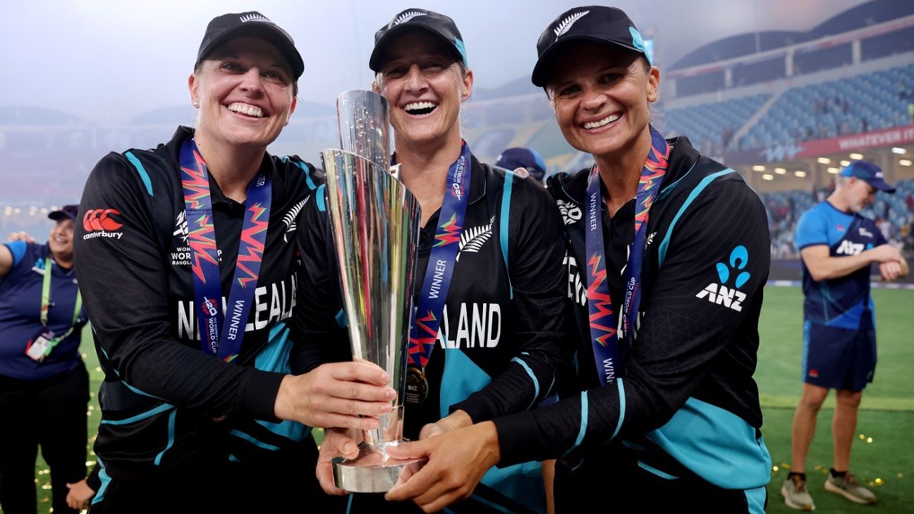 Watch New Zealand's musical celebrations after winning 2024 T20 World