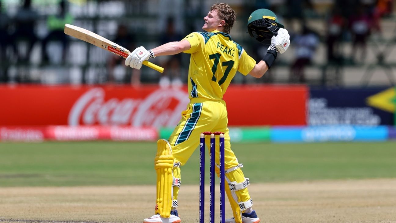 Australia's prodigy Peake ready to be thrown in the deep end