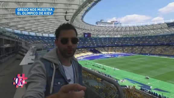 Grego conoci el Estadio Ol mpico de Kiev - ESPN Video