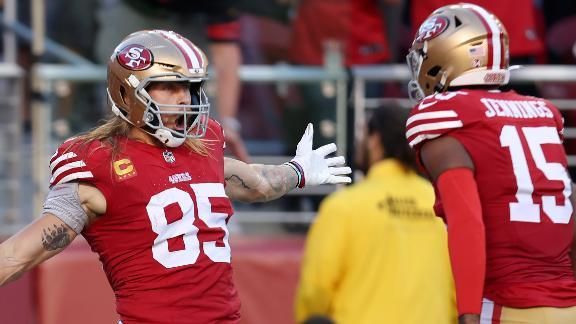 49ers' George Kittle shows some fancy footwork on 48-yard touchdown - ESPN