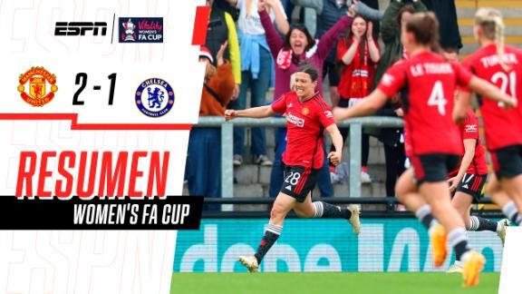 Victoria del Manchester United ante Chelsea en la Women's FA Cup - ESPN ...