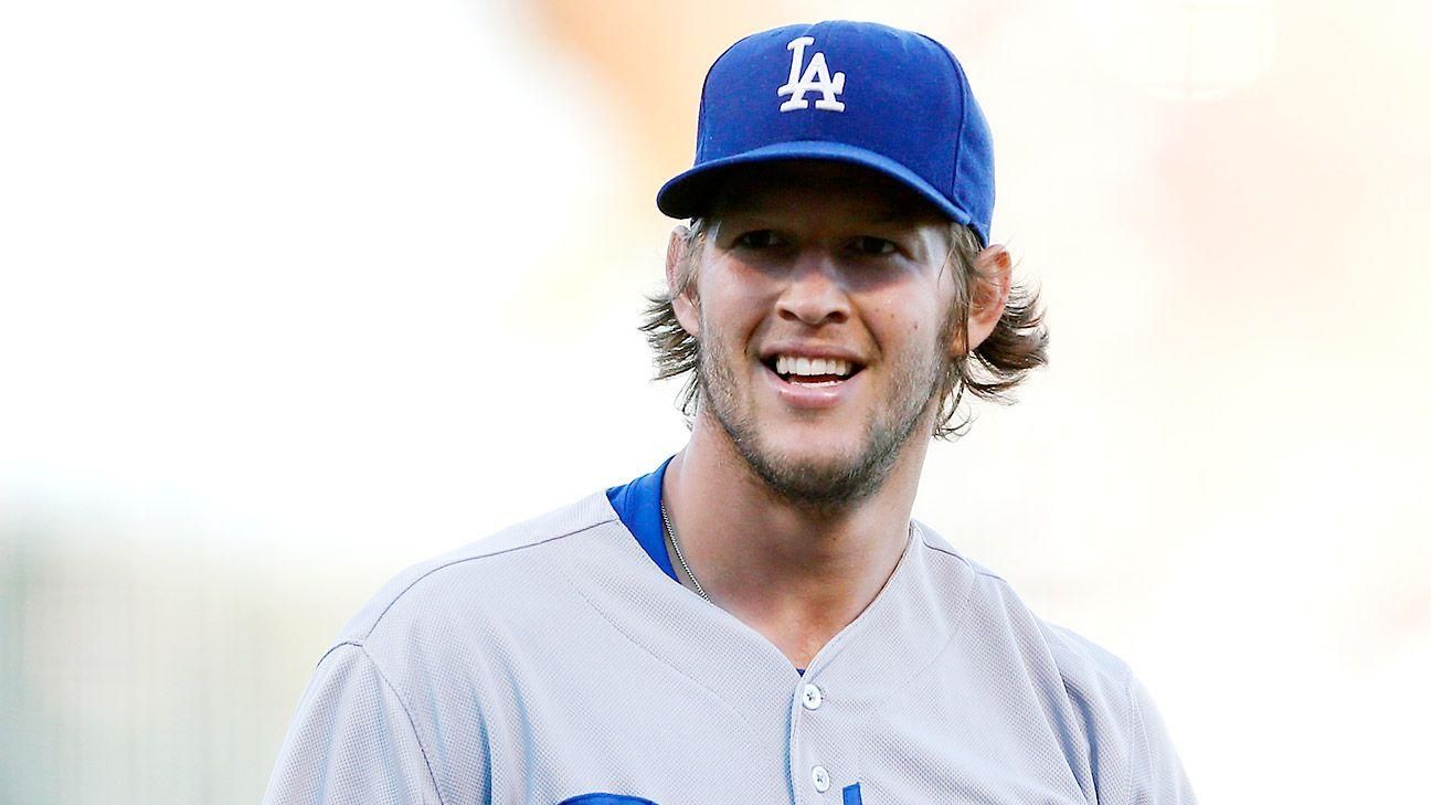 2014 National League Cy Young winner Clayton Kershaw of Los Angeles