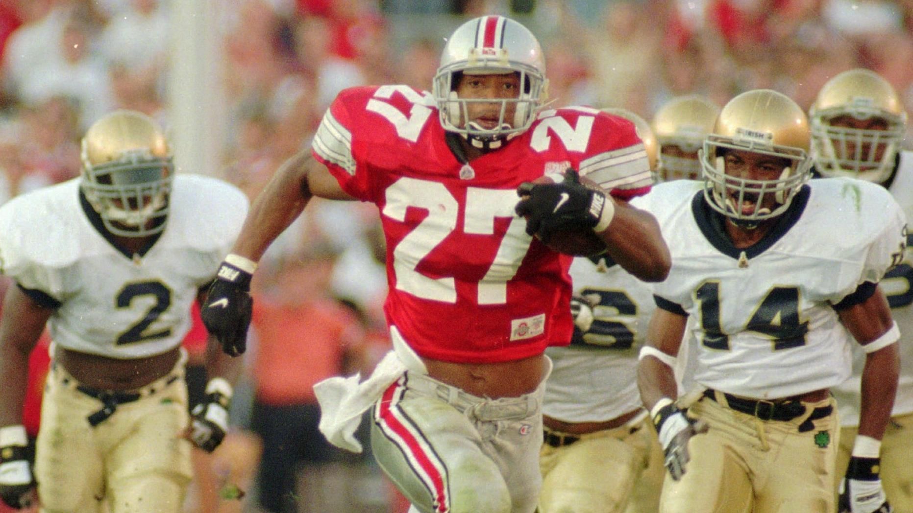 Rewind: Buckeyes' Eddie George runs wild on the Fighting Irish - ESPN Video
